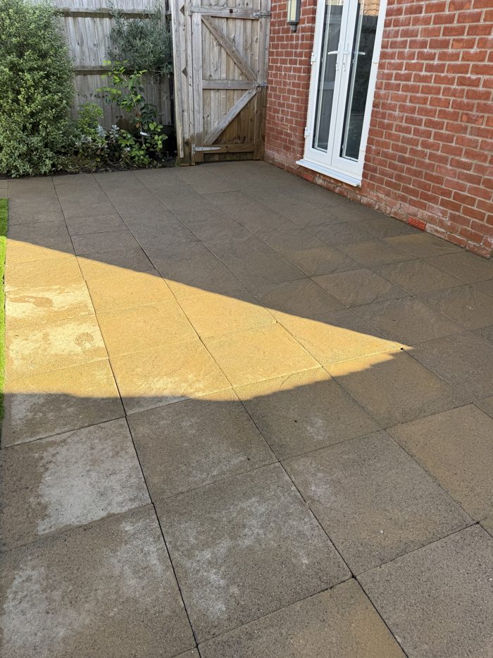 Patio after cleaning