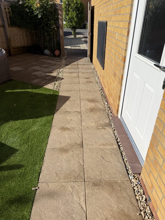 Side path after cleaning